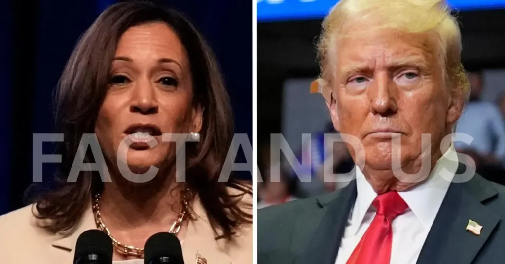 Trump and Harris