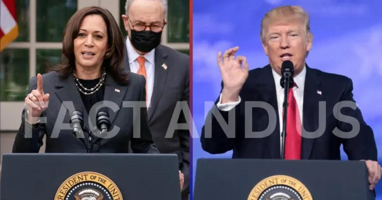 Trump and Harris