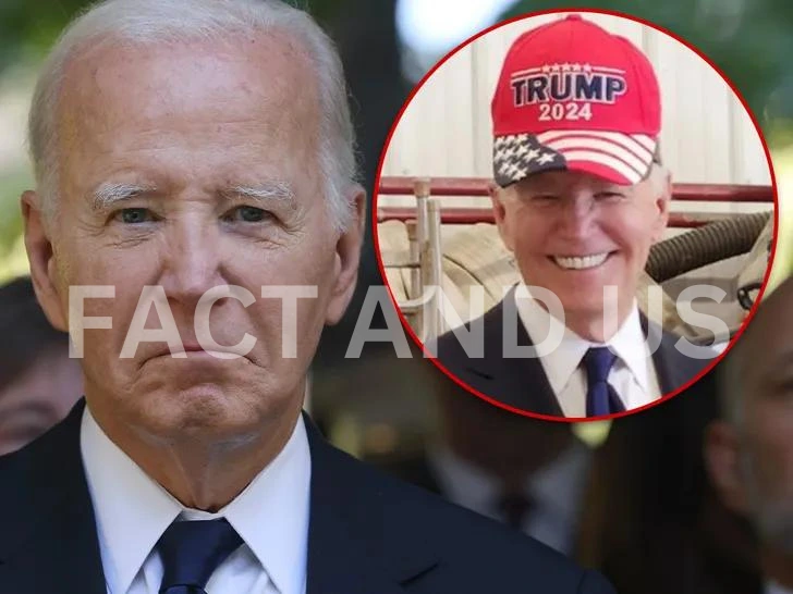 Biden Wears Trump Hat