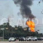 Pipeline Explosion in Texas Causes Towering Pillar of Fire