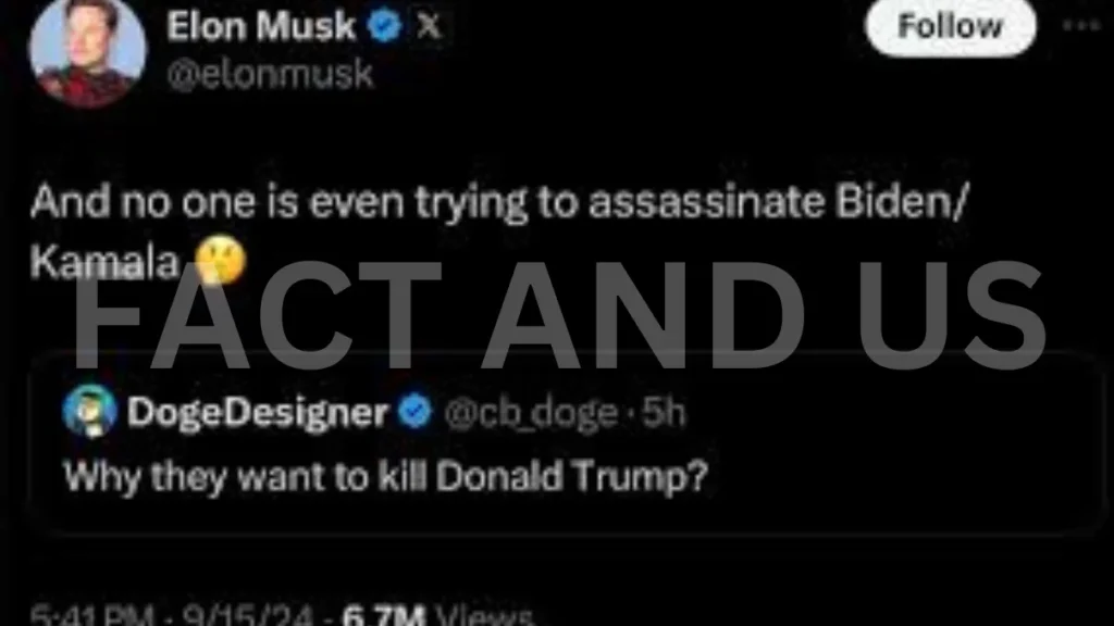 Secret Service 'Aware' of Elon Musk Post About Harris, Biden