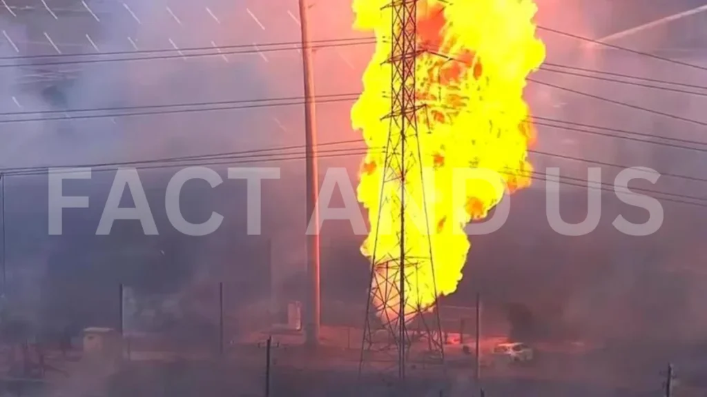 Pipeline Explosion in Texas Causes Towering Pillar of Fire