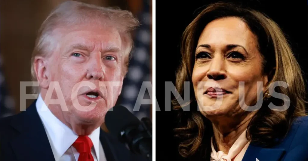 Trump and Harris