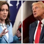 Trump and Harris